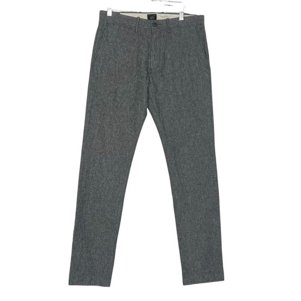 J. Crew 484 Slim Stretch Men's Trousers Gray and White Marbled Size 30 x 32 NWT